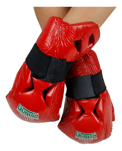 Par Guantes Rojos Nudillos Para Karate, Boxeo