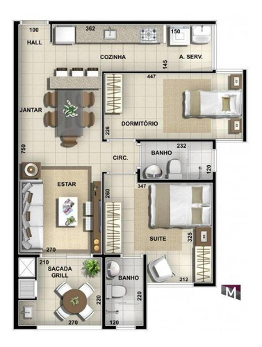 Imagem 13 de 20 de Apartamento Com 2 Dormitórios À Venda, 66 M² Por R$ 290.000,00 - Cascata - Marília/sp - Ap0213