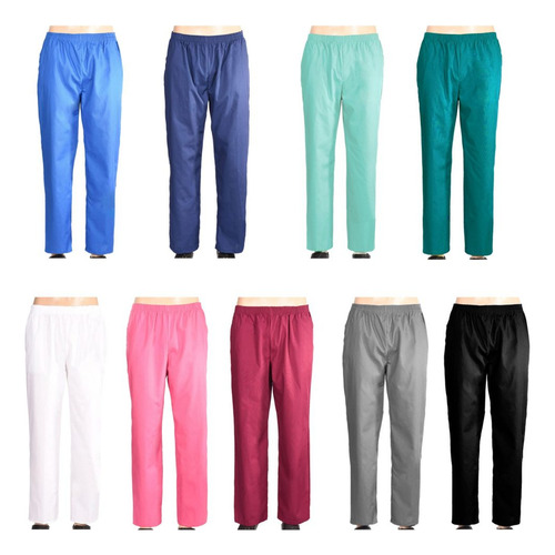 Imagen 8 de 10 de Conjunto Médico Enfermero Casaca Pantalón Azul Marino