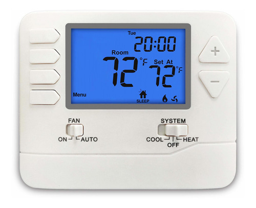 Electeck Termostato Programable 5-1-1 Dia Pantalla Lcd Para