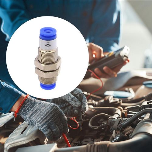 2 Acoplador Od De Tubo, Conector De Unión De Mamparo 4mm