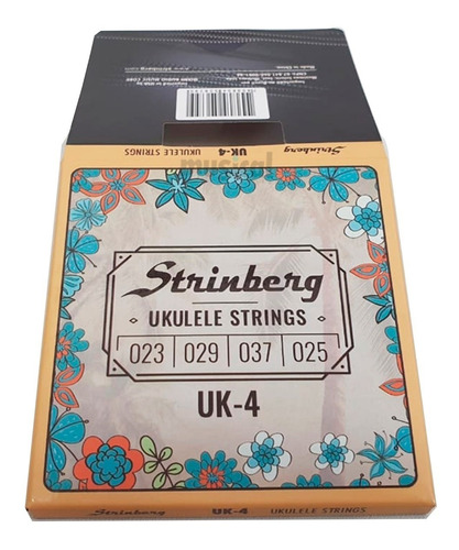 Encordoamento Jogo De Cordas Ukulele Soprano  Strinberg Uk4