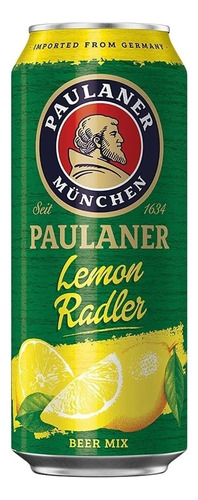 Cerveja Paulaner Lemon Radler Lata 500ml - Alemã