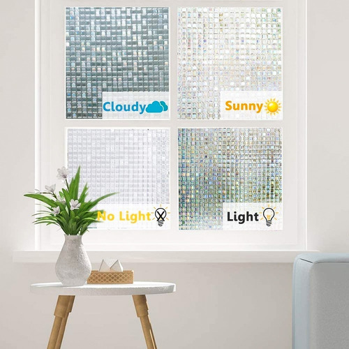 Película Adhesiva Blanco Mate Para Privacidad Vidrio Ventana