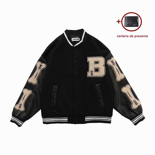 Chaqueta Bomber De Béisbol Del Equipo Universitario Harajuku