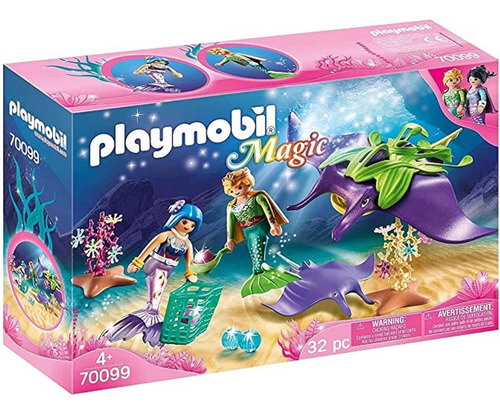 Playmobil Magic Recolectores De Perlas Manta Raya 70099