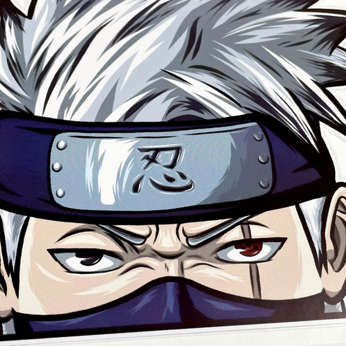 Calcomanía Sticker Kakashi Brillante Para Carro 20x18cm