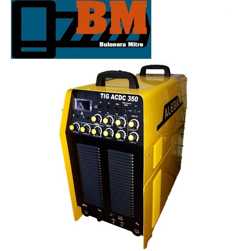 Soldadora Inverter Aleba Tig 350 Acdc Aluminio Tapa Cilindro