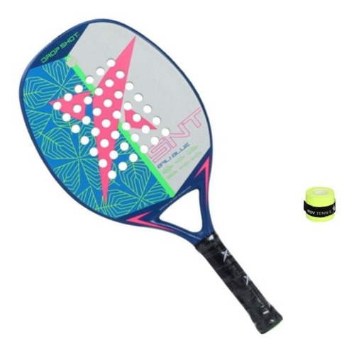 Raquete De Beach Tennis Drop Shot  -  Bali Blue  + Brinde