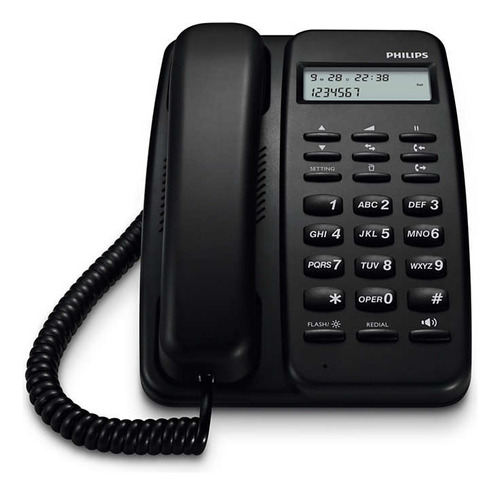 Telefono Philips Con Cable Crd150 Manos Libres Captor Ub