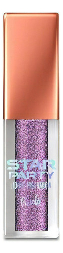 Sombra Liquida Star Party Liquid Eyeshadow Tono Solstice Acabado Con Glitter Rude Cosmetics