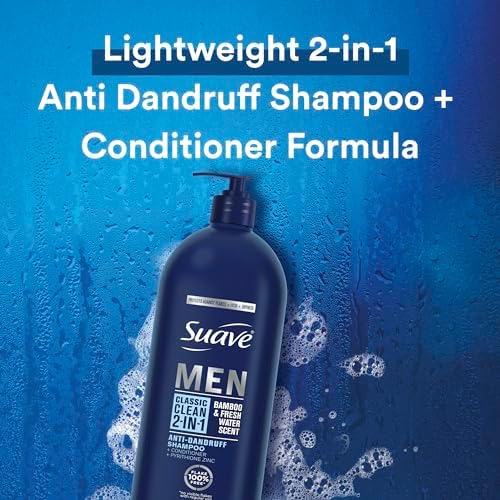 Suave Men 2 Em 1 Shampoo E Condicionador Anticaspa, Classic