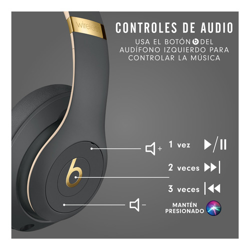 Imagen 5 de 6 de Auriculares Beats Studio³ Wireless - Shadow gray