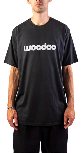 Remera Woodoo Bh Logo - Negro/blanco