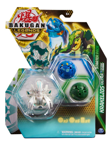 Bakugan Legends Starter Pack X3 Krakelios Ultra