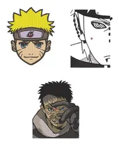 Comprar Pack Matrices Para Maquinas Bordadoras Naruto Anime 13x18cm