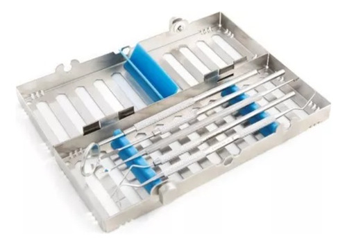 Cassette De Acero Inoxidable Para 5 Instrumentos