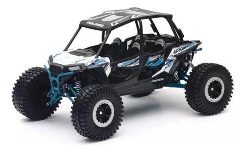 1/18 Polaris Rzr Turbo Eps 4 Plazas New Ray Color Azul