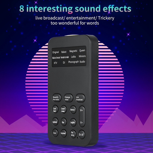 D Modulador De Trocador De Voz S9 Voice Changer 12 Com