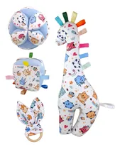 Comprar Juguetes Sensoriales Pelota Montessori Cubo Mordillo Jirafa Color Kawaii Y Celeste