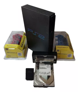 Ps2 + 2 Dualshock + Mc [fmcb+opl] + Adaptador Sony + Hdd 2tb