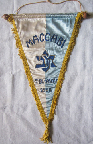 Antiguo Banderin Maccabi Tel-aviv 1968