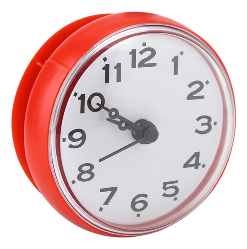 Reloj Impermeable Con Ventosa Para Pared, Espejo, Baño Y Duc