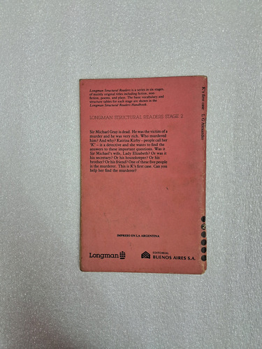 K' S First Case - L G Alexander #146 (Usado)