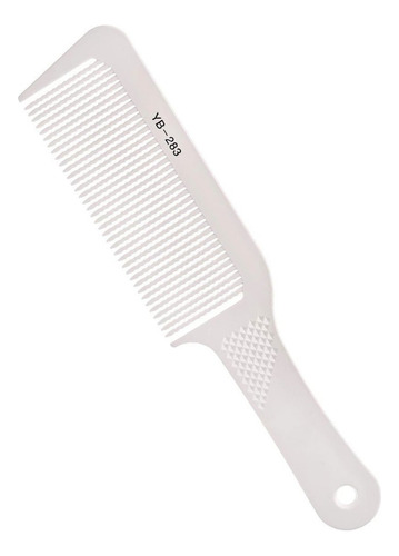 Pente De Corte Clipper Comb Com Guia Yb-283 Umi Cor Branco