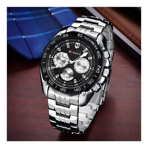 Reloj Para Hombre Curren Business Quartz Con Bisel Original