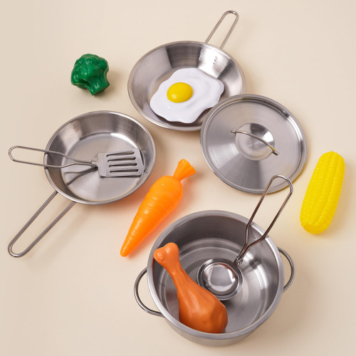 Set Utensilios Cocina Deluxe 11 Piezas Infantil Niños Calida Color