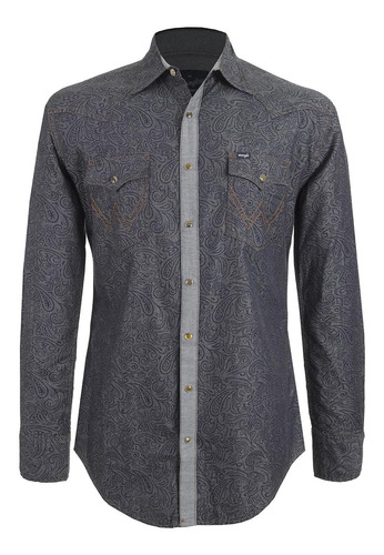 Camisa Vaquera Wrangler Hombre Manga Larga G432