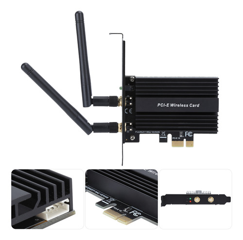 Placa Sem Fio Pci-e, Adaptador Pci Express Wifi 6 De 3000 Mb