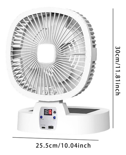 Fan Que Acampa Al Aire Libre De La Fan Solar Plegable, Fan