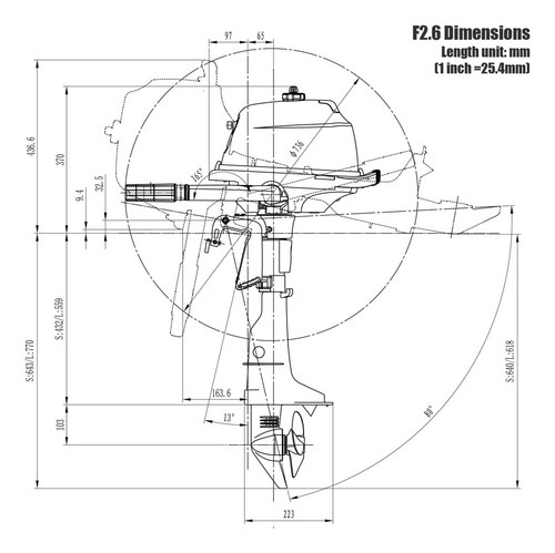 Motor Fuera De Borda Parsun 2.6 Hp 4 Tiempo Super Silencioso