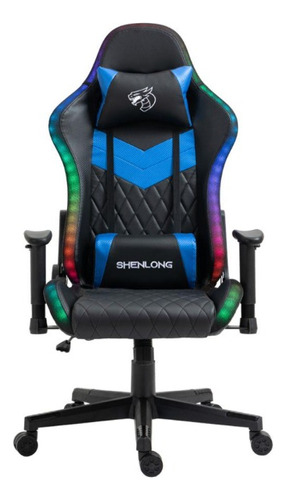 Silla Gamer Shenlong Negra Y Azul