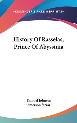 Libro History Of Rasselas, Prince Of Abyssinia - Johnson,...