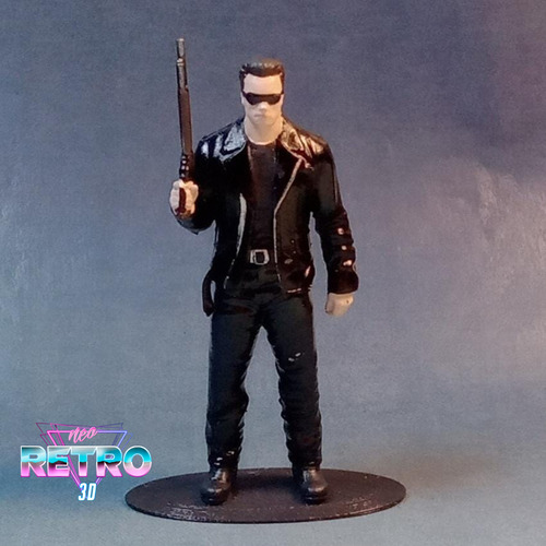 Pack Figuras Robocop & Terminator T800 1:24 Impresión 3d Sla