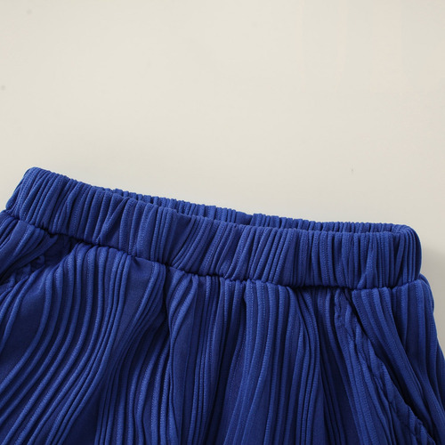 Conjunto Con Camiseta Blanca Y Pantalón Corto Azul Para Niño