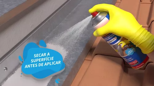 Spray Impermeabilizante com acabamento Emborrachado Selante / Borracha  Líquida / Veda Infiltração