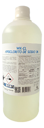 Cloro Hipoclorito Sodio 5% Winkler Wk-cl 1 Litro