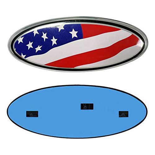 Emblema De 9 Pulgadas Ford Bandera Americana F150 Emble...