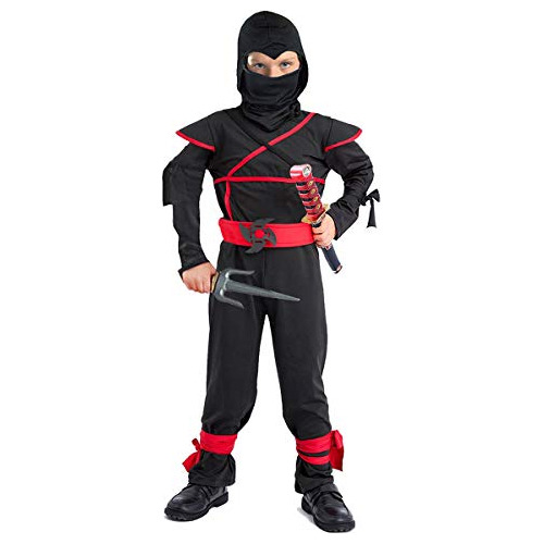 Los Niños Del Traje De Ninja Disfraces De Halloween Ni...