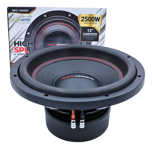 Subwoofer 12  Rock Series Rks-1204os 2500w 1250w Blakhelmet