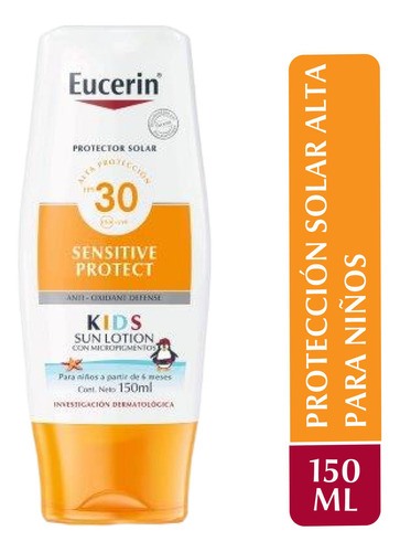 Protector Solar Eucerin Kids Con Micropigmentos Fps30 150ml