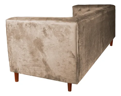 Sofa Brescia 3 Cuerpos Tela Velvet Vivian - Latam Home