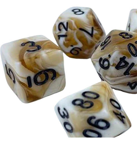 7 Uds Dados Poliédricos Coleccionables Juego De Mesa