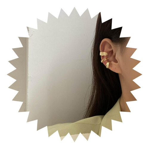 Allereyae Pendientes De Aro Vintage Con Forma De Círculo, Pe