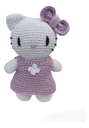 Hello Kitty Amigurumi Muñeca Tejida A Crochet 