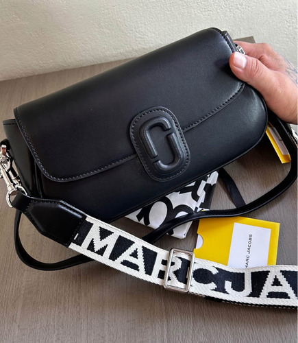 Bolsa Marc Jacobs 100% Original The Clover Gran 2p4hsh036h02 Negro Lisa Plata Negro (Usado)